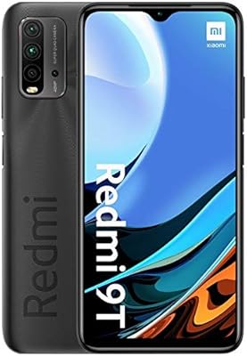 Téléphone portable double sim xiaomi redmi 9t avec 4 go de ram, 128