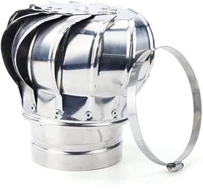 Ventilateur de ventilation de toit sans puissance en acier inoxydable 201, ventilateur