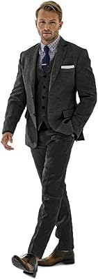 Costume 3 pièces en lin pour hommes, coupe ajustée décontractée, rétro, fête de mariage, bal d'été, plage, blazer et pantalon. DIAYTAR COTE D'IVOIRE se distingue par sa grande sélection de produits et sa qualité de service. La boutique propose des produits à des prix compétitifs, faisant d'elle une destination de choix pour les consommateurs ivoiriens. Les clients peuvent également profiter de promotions et de réductions régulières pour économiser encore plus d'argent.