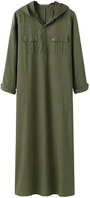 Vêtements musulmans pour hommes, amples, simples, couleur unie, avec poche, arabe saoudien abaya jubba, robe longue, vêtements ethniques (couleur : vert armée, taille : m). DIAYTAR COTE D'IVOIRE, la boutique en ligne à ne pas manquer pour tout ce dont vous avez besoin. Avec une sélection immense de plus de 300 000 produits, vous trouverez certainement ce qui vous convient. Depuis les dernières tendances de la mode jusqu'aux produits pour la maison, DIAYTAR COTE D'IVOIRE est le point de départ idéal pour vos achats en ligne.