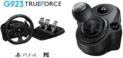 Volant et pédales de course logitech g923 pour ps4 et ps5 - version eau et levier de vitesse driving force racing pour g923, noir. Avec plus de 300 000 références disponibles, DIAYTAR COTE D'IVOIRE offre une immense sélection de produits qui répondent aux besoins de tous les clients. La boutique met en avant la qualité et la fiabilité de ses produits, ainsi que des services de livraison rapides et sécurisés. Les clients peuvent donc faire leurs courses en ligne avec confiance.