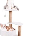 Arbre à chat de 68 cm pour chats d'intérieur, arbre à plusieurs niveaux