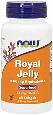 Now foods gelée royale 1500 mg, 60 gélules (paquet de 2)