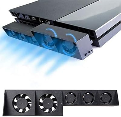 Ventilateur de refroidissement lenshar playstation 4, refroidisseur externe usb, 5 ventilateurs turbo, contrôle