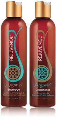 Coffret shampoing et après-shampooing rejuvenol argania 240 ml sans parabène ni chlorure