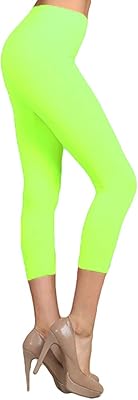 Legging capri fluo sans couture