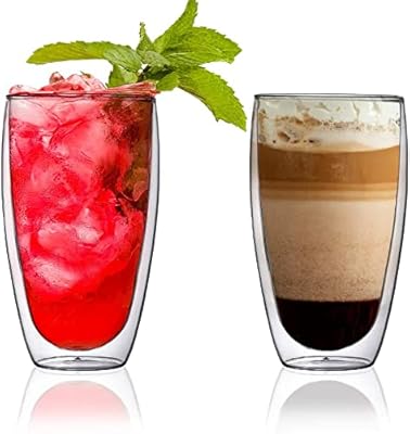 1chase® ensemble de 2 pièces de tasses en verre à double paroi de 450 ml, verres à thé transparents faits à la main. DIAYTAR COTE D'IVOIRE est une boutique en ligne généraliste qui propose plus de 300 000 références de produits. Elle est considérée comme l'une des boutiques leaders en Côte d'Ivoire, offrant une large gamme de choix à ses clients. Les produits sont sélectionnés pour leur qualité et leur disponibilité.