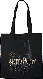 Sac fourre-tout poudlard\", référence : bwhapombb011, noir, 38 x 42 cm, noir, multi-usage