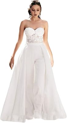 Robe de bal sans bretelles pour femme avec cape et pantalon à la taille,
