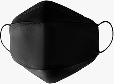 Un masque luxueux à 4 couches de respira : noir, offre une protection