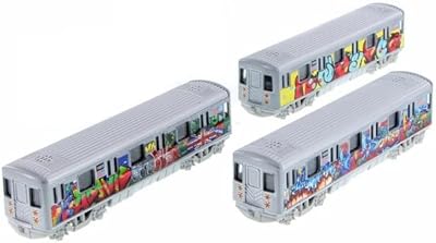 Ensemble de trois modèles différents moulés sous pression à l'échelle 1/100 du métro de new york avec graffitis. DIAYTAR COTE D'IVOIRE est une boutique en ligne généraliste qui propose plus de 300 000 références de produits. Elle est considérée comme l'une des boutiques leaders en Côte d'Ivoire, offrant une large gamme de choix à ses clients. Les produits sont sélectionnés pour leur qualité et leur disponibilité.