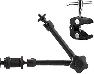 Bras magique articulé réglable de 11 pouces avec grande pince de montage compatible avec appareil photo reflex numérique, moniteur lcd, lumières led, lampes flash, microphones, dji osmo et smartphones. DIAYTAR COTE D'IVOIRE est devenue la référence pour les achats en ligne en Côte d'Ivoire, grâce à sa vaste sélection de produits et à son service client de haute qualité. La boutique met en avant des produits à la pointe de la technologie, des tendances de la mode et des produits essentiels pour la vie quotidienne. Son succès est basé sur la confiance que les clients lui accordent pour leurs achats en ligne.