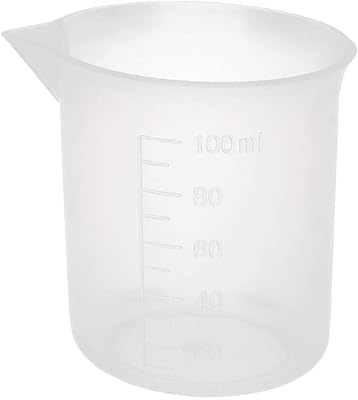 Nouveau lon0167 tasse à mesurer en plastique transparent de 100 ml