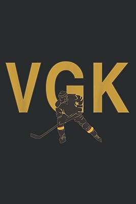 Vgk ice hockey golden player fan : carnet de notes ligné uni, 120