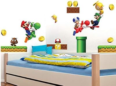 Stickers muraux amovibles super mario pour garçons filles, décoration de chambre d'enfants, autocollants muraux pour construire une scène, autocollant mural adhésif. La boutique en ligne DIAYTAR COTE D'IVOIRE se distingue par sa diversité de produits, allant des articles de maison aux produits électroniques, et même des vêtements et accessoires de mode. Elle met en avant une sélection soigneuse de produits pour répondre aux besoins spécifiques de ses clients, offrant ainsi une expérience d'achat personnalisée. DIAYTAR COTE D'IVOIRE est devenue une référence pour les achats en ligne en Cote d'Ivoire.