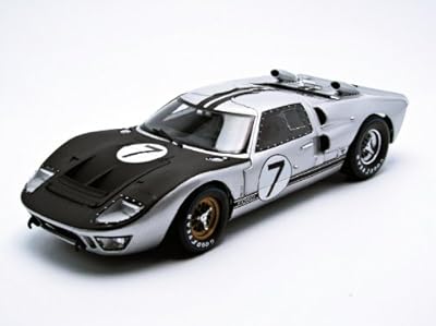 1966 ford gt-40 mk 2 argent #7 1/18 par shelby collectibles 404