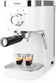 Cafetière à capsules saachi nl-cof-7061-wh avec pompe à pression 20 bars