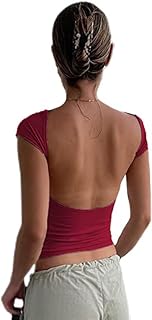 Tekpre t-shirt dos nu à manches courtes pour femme été décontracté. Avec plus de 300 000 références de produits, DIAYTAR COTE D'IVOIRE est la place de marché en ligne la plus fournie en Côte d'Ivoire. Elle propose une expérience d'achat unique, alliant convivialité, sécurité et rapidité. La boutique en ligne s'engage à offrir à ses clients les meilleurs produits et les meilleurs services, faisant ainsi de l'achat en ligne une expérience agréable et sans contrainte.