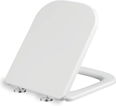 Abattant wc carré mass dynamic avec abattant wc à fermeture douce et nettoyage
