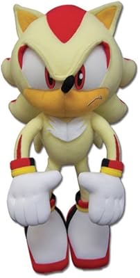 Ge animation great eastern sonic the hedgehog super shadow peluche poupée, ge-52631, 12