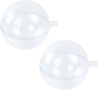 Capelock 15 pièces boules en plastique transparent emballables boules décoratives claires boules