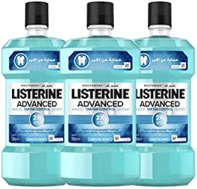 Rince de bouche listerine anti-tartre (menthe arctique) - paquet de 3 bouteilles (3