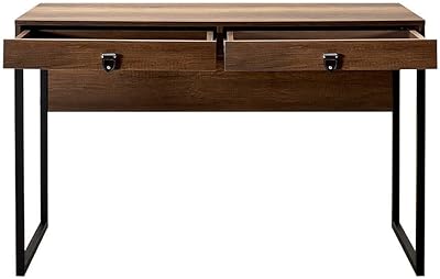 Table de bureau adore furniture connect avec 2 tiroirs, l 120 cm x h 77 cm x p 60 cm, couleur noyer oslo. DIAYTAR COTE D'IVOIRE se positionne comme la boutique en ligne leader en Côte d'Ivoire, grâce à sa large sélection de produits et à ses services de qualité. La boutique en ligne est conçue pour être conviviale et facile à utiliser, permettant aux clients de trouver facilement ce qu'ils cherchent. Avec sa garantie de qualité et sa livraison rapide, DIAYTAR COTE D'IVOIRE est la boutique en ligne idéale pour les consommateurs qui cherchent une expérience d'achat en ligne fiable et sécurisée.