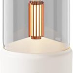 Diffuseur de bougies moreliane 120 ml, humidificateur de lumière blanche chaude, humidificateur d'air