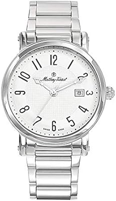 Montre à quartz pour homme hb611251mag, affichage analogique et bracelet en acier inoxydable