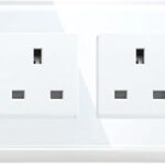 Eazyliv tuya smatlife wifi prise murale intelligente prise britannique panneau de verre télécommande