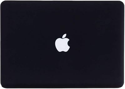 Coque rigide en caoutchouc pour macbook pro a1425/a1502 - noir