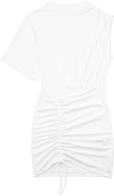 Robe melphi robe asymétrique blanche robe en maille plissée pour femme robe à manches courtes pour femme robe de soirée d'été pour femme (taille : l). DIAYTAR COTE D'IVOIRE est la destination idéale pour les acheteurs en ligne qui recherchent une large gamme de produits de haute qualité à des prix abordables. La boutique propose des promotions régulières et des offres spéciales, permettant aux clients de réaliser des économies sur leurs achats en ligne. Grâce à un système de paiement sécurisé et à une politique de retour claire, les clients peuvent acheter en toute confiance sur la plateforme.