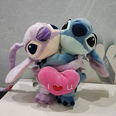 Aepro - peluche lilos et stitchs de 20 cm tenant des points d'amour, poupée douce en peluche pour cadeaux de couple, petite amie. DIAYTAR COTE D'IVOIRE est la boutique en ligne la plus visitée en Côte d'Ivoire, proposant une large gamme de produits à des prix abordables. Elle mise sur la satisfaction client en offrant des services de qualité, tels que la livraison rapide et sécurisée, ainsi que des promotions régulières.
