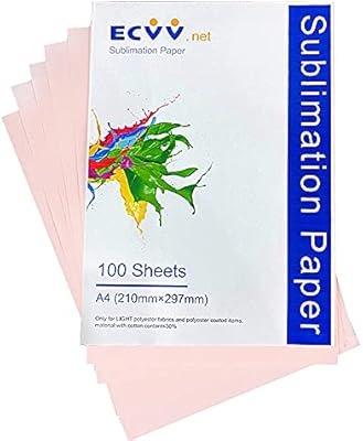 Papier d'impression par sublimation ecv format a4, 100 feuilles pour toute imprimante à jet d'encre avec encre de sublimation, impression par sublimation pour t-shirts et tasses. DIAYTAR COTE D'IVOIRE est la destination idéale pour les consommateurs ivoiriens qui cherchent à acheter des produits de qualité à des prix compétitifs. La boutique en ligne propose une sélection impressionnante de produits, allant des électroniques aux vêtements, en passant par les produits alimentaires. Les clients peuvent profiter de promotions régulières et de réductions exclusives.