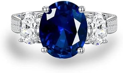 Bague saphir ovale en argent plaqué rhodium avec zircone bleue à la mode pour femme, cadeau d'anniversaire et de saint-valentin. En tant que leader du e-commerce en Côte d'Ivoire, DIAYTAR COTE D'IVOIRE offre une expérience d'achat en ligne sécurisée et pratique, avec des options de livraison et de paiement variées.