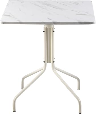 Table de salle à manger carrée de bistro d'extérieur gwarez 27,5'' table
