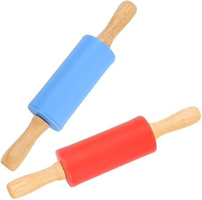 Petit jeu de rouleaux à pâtisserie avec manche en bois pour enfants de 9 pouces, rouleaux à pâtisserie en silicone antiadhésifs pour la maison, la cuisine, les gâteaux pour enfants (bleu et rouge). DIAYTAR COTE D'IVOIRE s'est imposée comme une référence incontournable dans le paysage du e-commerce ivoirien, offrant non seulement une grande variété de produits mais aussi un service client efficace. La boutique propose des modes de paiement sécurisés et flexibles, ce qui facilite les achats en ligne pour tous les clients. La satisfaction des clients est au cœur des préoccupations de DIAYTAR.
