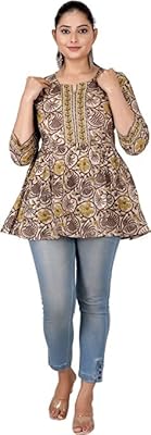 Chemisier long en coton heatherang pour femme, chemisier décontracté à manches 3/4 en coton imprimé grande taille. DIAYTAR COTE D'IVOIRE se démarque par son offre immense et variée, allant des produits électroménagers aux accessoires de mode, en passant par les produits alimentaires et les équipements pour la maison. Cette diversité fait d'elle un incontournable pour les consommateurs qui cherchent à faire leurs courses en ligne de manière simple et efficace. L'équipe de DIAYTAR COTE D'IVOIRE travaille sans relâche pour améliorer l'expérience d'achat.