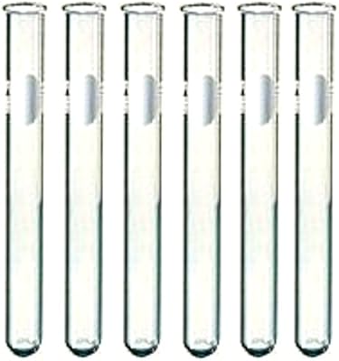Pack de 6 tubes à essai en verre pyrex de 20 x 150