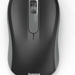 Souris optique sans fil hama à 3 boutons amw-200 134960, gris/noir