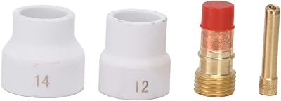 Torche de soudage tigi 4 pièces avec lentille à gaz, accessoires de kit