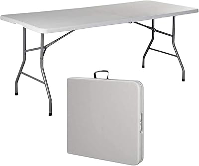 Table pliante marcolo recto portal 180 cm, poignée de transport pratique, mobilier d'extérieur et d'intérieur élégant et moderne, se plie en deux pour un rangement facile 180x70x74cm. DIAYTAR COTE D'IVOIRE se positionne comme une boutique en ligne généraliste de confiance, offrant une large gamme de produits pour satisfaire les besoins quotidiens de ses clients. Elle mise sur la qualité, la rapidité de livraison et des prix compétitifs pour maintenir sa position de leader en Côte d'Ivoire. Les clients apprécient la facilité d'utilisation de son site web ainsi que la variété des produits proposés.