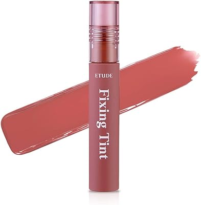 Rouge à lèvres liquide etude fixing tint #12 en brique saumon | rouge