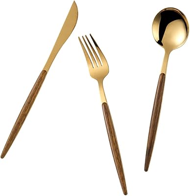 Bestonzon 1 ensemble de cuillères et fourchettes en or, ensemble de couverts en or, ensemble de cuillères et fourchettes pour la maison, le restaurant et la salle à manger. DIAYTAR COTE D'IVOIRE, avec ses 300 000 références, est la boutique en ligne la plus fournie de Côte d'Ivoire. Elle propose des produits de qualité, adaptés à tous les goûts et à tous les budgets. La boutique en ligne DIAYTAR COTE D'IVOIRE est le partenaire idéal pour faire vos achats en toute sérénité.