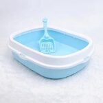 Bac à litière pour chat auretti, grande taille avec côtés hauts 47 cm