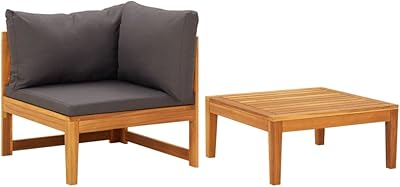 Ensemble 2 pièces en bois d'acacia massif fedexcel avec coussins gris foncé pour banc de porche extérieur et chaise longue. Avec plus de 300 000 références de produits, DIAYTAR COTE D'IVOIRE est la boutique en ligne la plus complète de Côte d'Ivoire. Les clients peuvent naviguer facilement à travers les différentes catégories de produits, bénéficier de conseils d'achat personnalisés et profiter d'un service client de haute qualité.