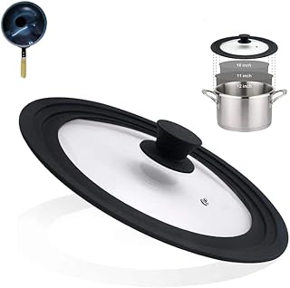 Couvercle universel pour casseroles, poêles et poêles - verre trempé avec bord en silicone résistant à la chaleur, convient aux ustensiles de cuisine de 24, 26 et 28 cm de diamètre, rond. DIAYTAR COTE D'IVOIRE est une boutique en ligne généraliste qui propose plus de 300000 références de produits. Elle est reconnue comme l'un des leaders du commerce en ligne en Côte d'Ivoire. La boutique offre une large gamme de produits pour répondre aux besoins de ses clients.