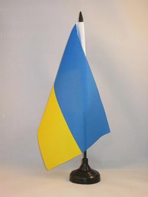 Az flag drapeau de table ukraine 5" x 8" - drapeau de bureau