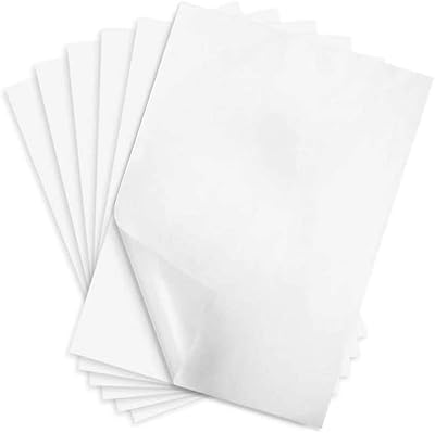 Yasalwas 50 feuilles de papier transfert carbone blanc pour copier et tracer