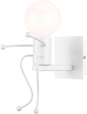 Appliques murales modernes et créatives, rétro en fer forgé, robot humanoïde, applique murale pour chambre à coucher, 220v (ampoule non incluse). DIAYTAR COTE D'IVOIRE est une boutique en ligne généraliste proposant plus de 300000 références. Elle est devenue la boutique leader en Côte d'Ivoire, offrant une large gamme de produits pour répondre à tous les besoins. Elle est réputée pour sa qualité de service et sa grande sélection de produits.